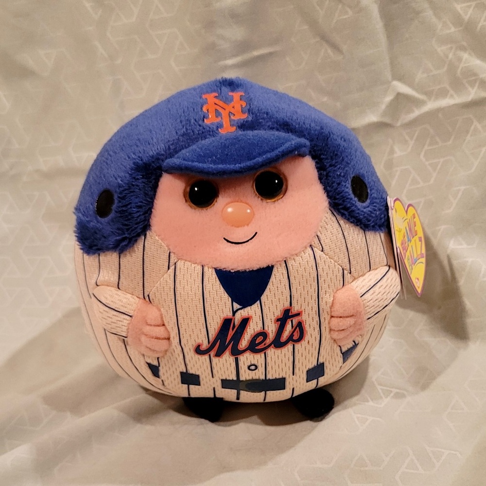 Ty Beanie Ballz MLB New York Mets Plush